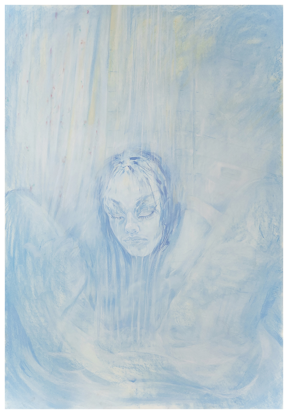 <span class='aN'>Alina Perez, </span><i>Full of You</i><br>pastel on paper, 2021, 75 × 52.2″