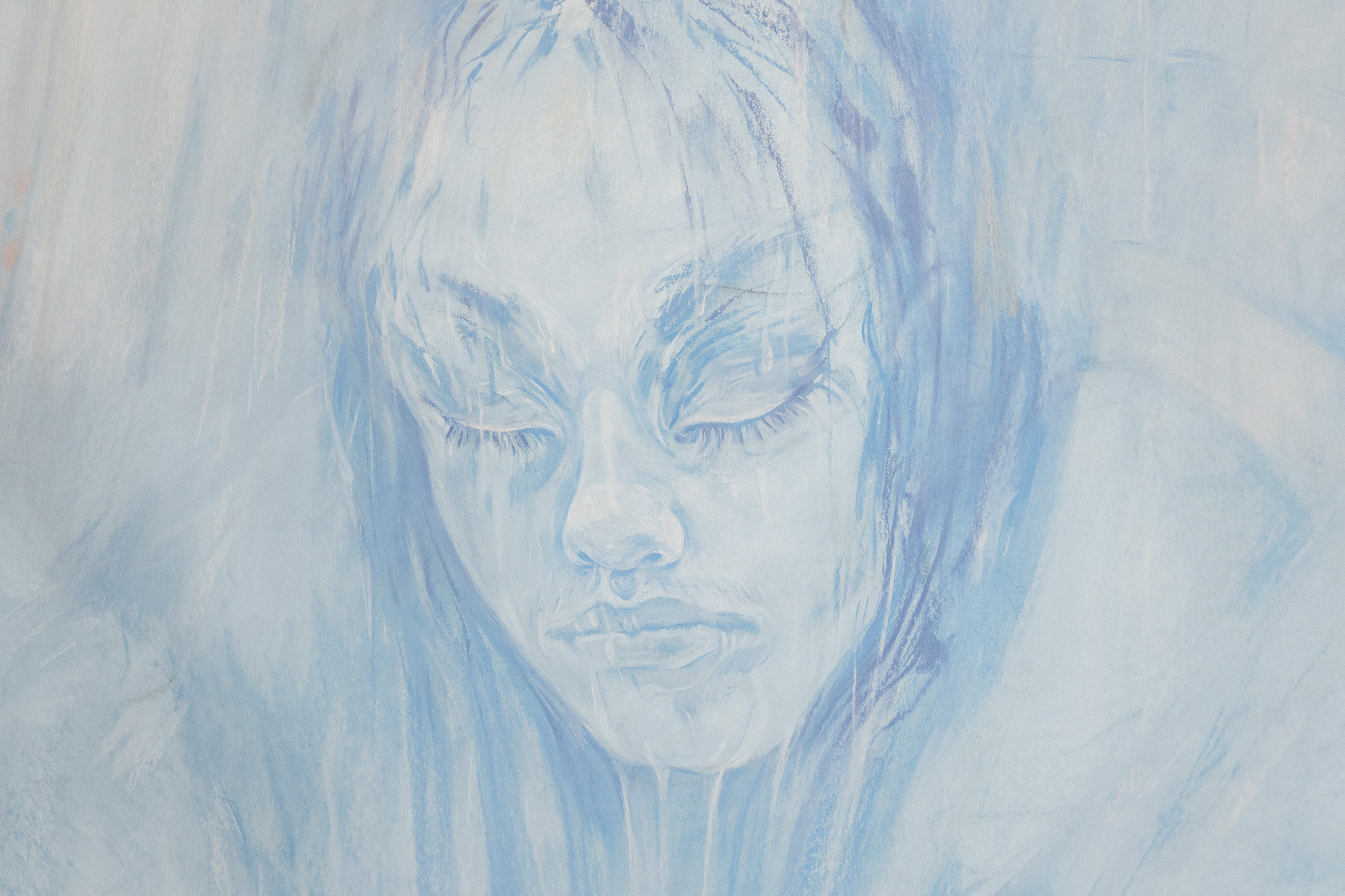 <span class='aN'>Alina Perez, </span><i>Full of You</i> (detail)<br>pastel on paper, 2021, 75 × 52.2″