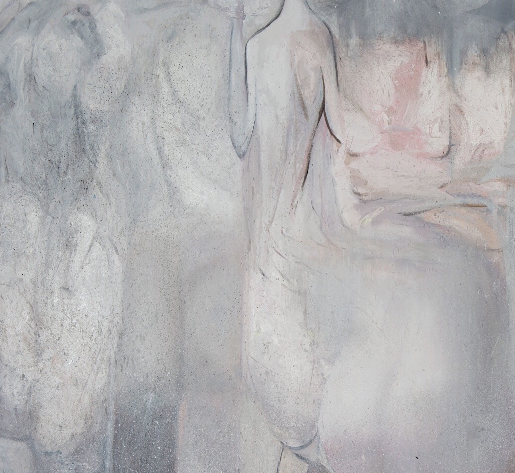 <span class='aN'>Gabriel Mills, </span><i>DAFFODILS VII</i> (detail)<br>2021, oil on canvas, 96 × 108″